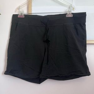 Hanes Women's Black Athleisure Shorts